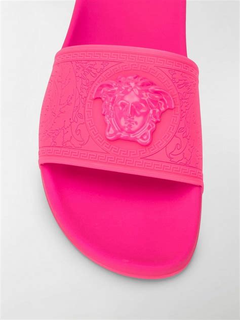 versace medusa slides fake|versace baroque medusa slide.